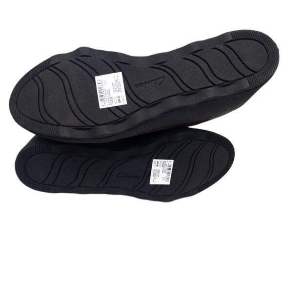 Clarks Mazy Harwich Burgundy Wedge Bootie Ankle Boots 11 - Picture 5 of 8